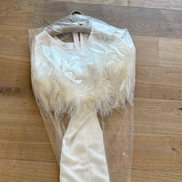 The Attico Feather Trimmed Gown - Picture 2 of 8